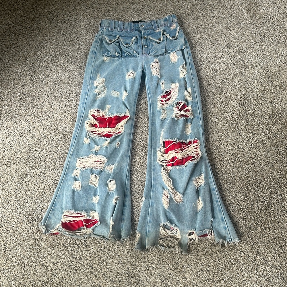 Yori thermal denim men’s distressed size 28/34